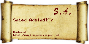 Smied Adelmár névjegykártya